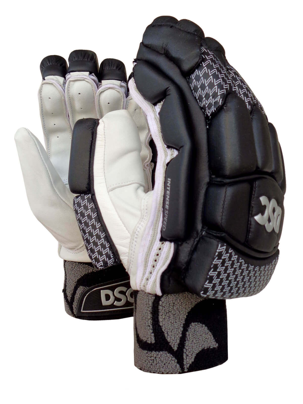 DSC - Intense Speed Black Cricket Batting Gloves Mens Size