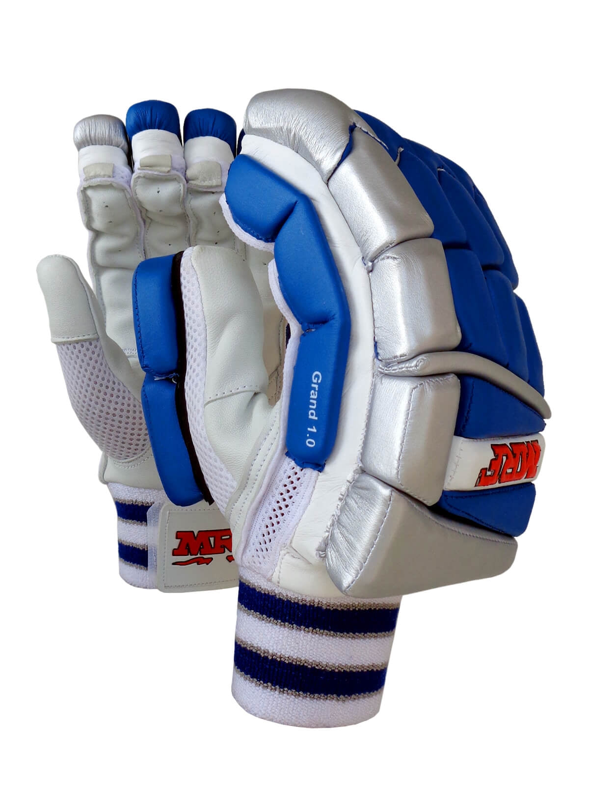 MRF - Genius Grand 1.0 Blue Cricket Batting Gloves Mens Size