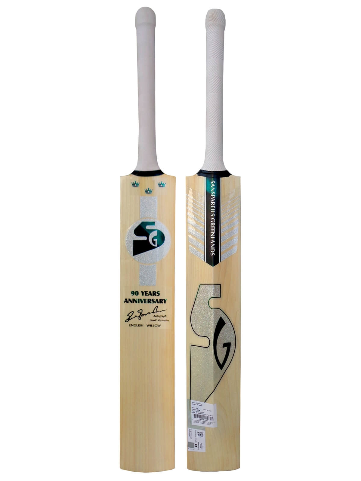 SG - Sunny 90 Years English Willow Cricket Bat Size SH