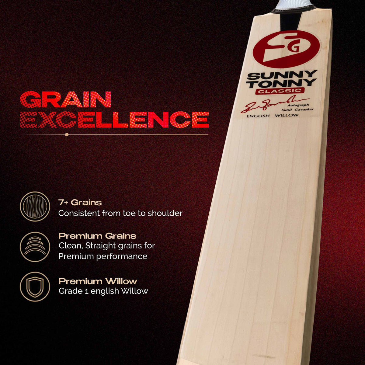 SG Sunny Tonny Classic English Willow Cricket Bat