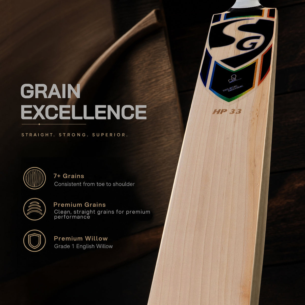SG HP33 English Willow Cricket Bat