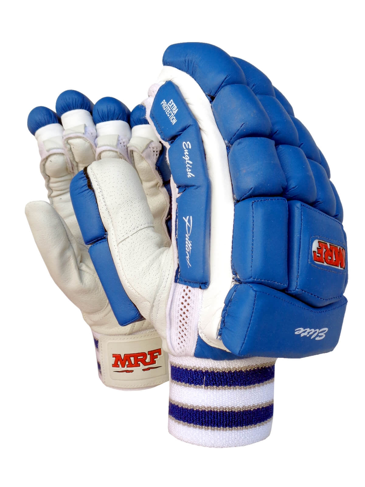 MRF - Ab De Villiers Genius Elite Blue Cricket Batting Gloves Mens Size