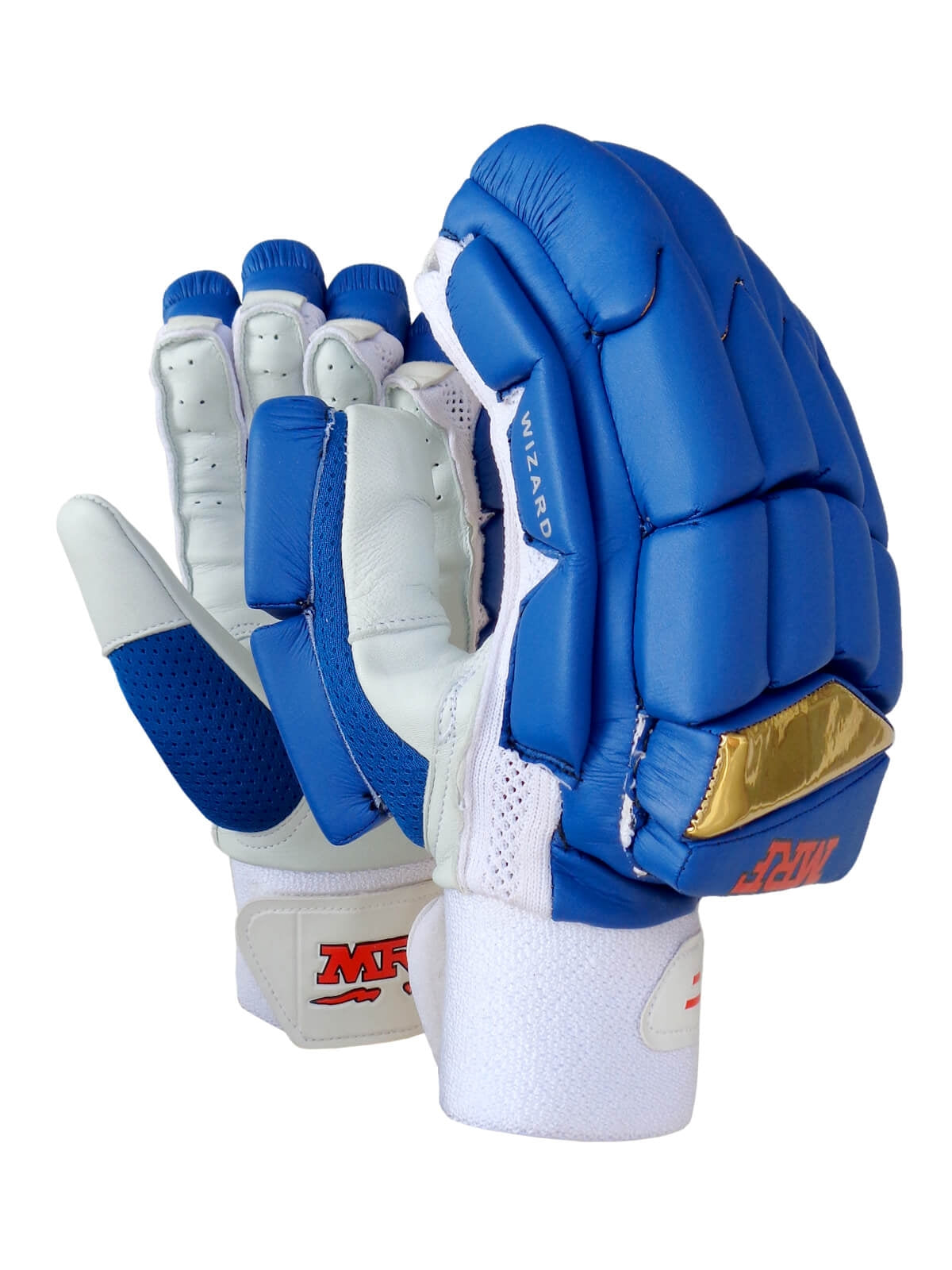 MRF - Wizard Blue Cricket Batting Gloves Mens Size