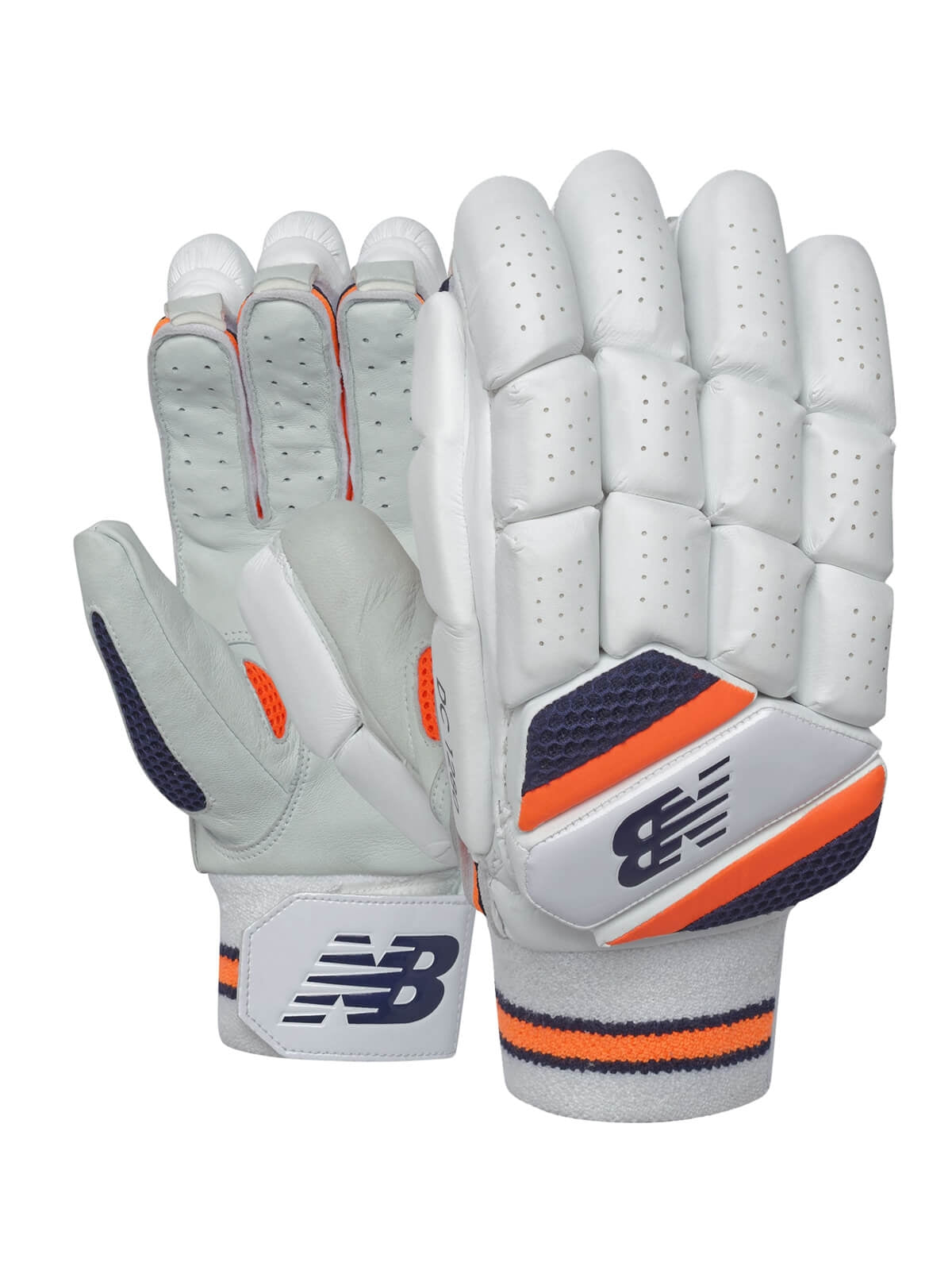 New Balance - DC1280 Blue/Orange Cricket Batting Gloves Mens Size