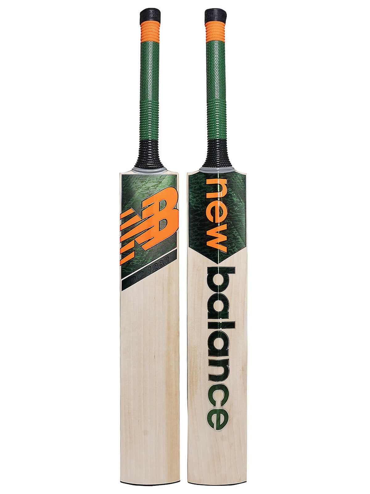 New Balance - DC1280 (Green/Orange) English Willow Cricket Bat Size SH