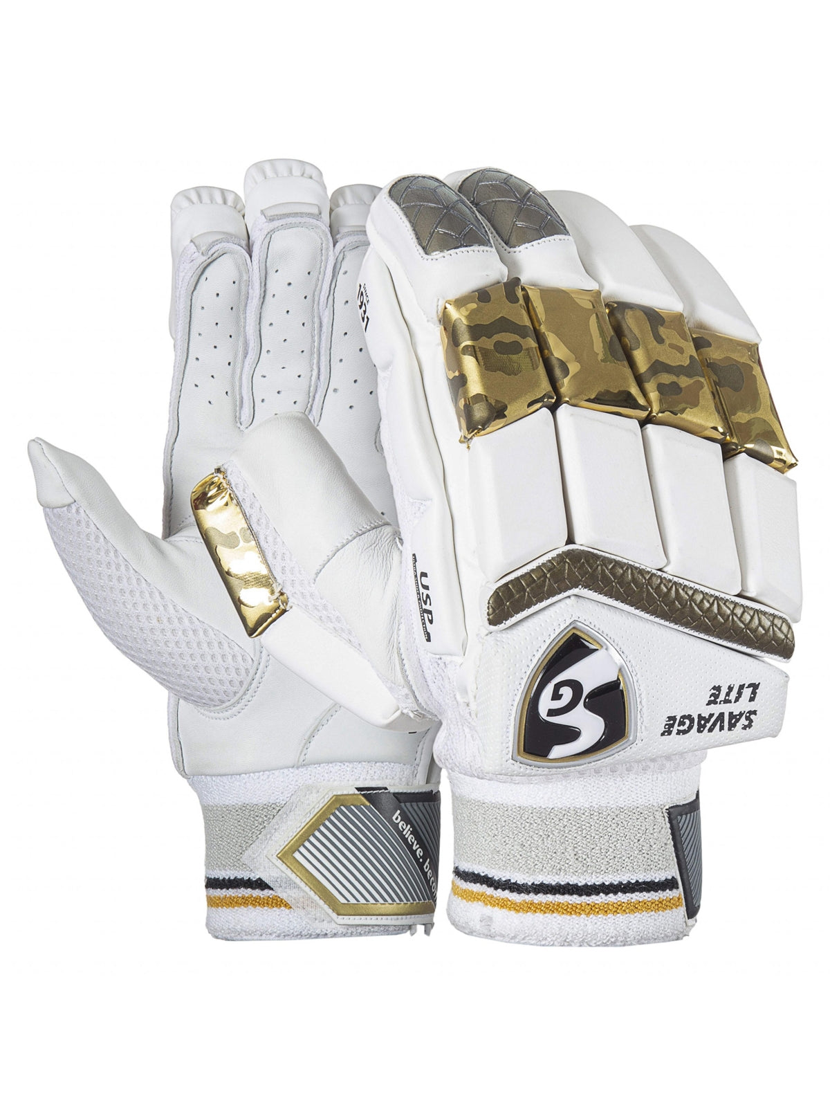 SG - Savage Lite Cricket Batting Gloves Mens Size
