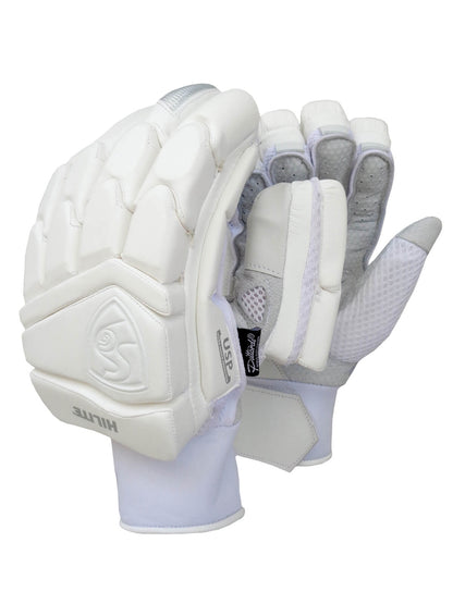 SG - White Hilite Cricket Batting Gloves Mens Size