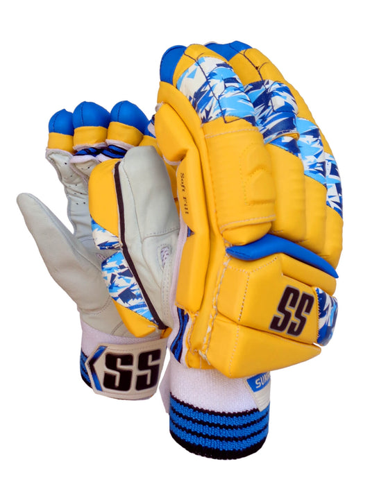 SS - CSK Super Test IPL Cricket Batting Gloves Mens Size